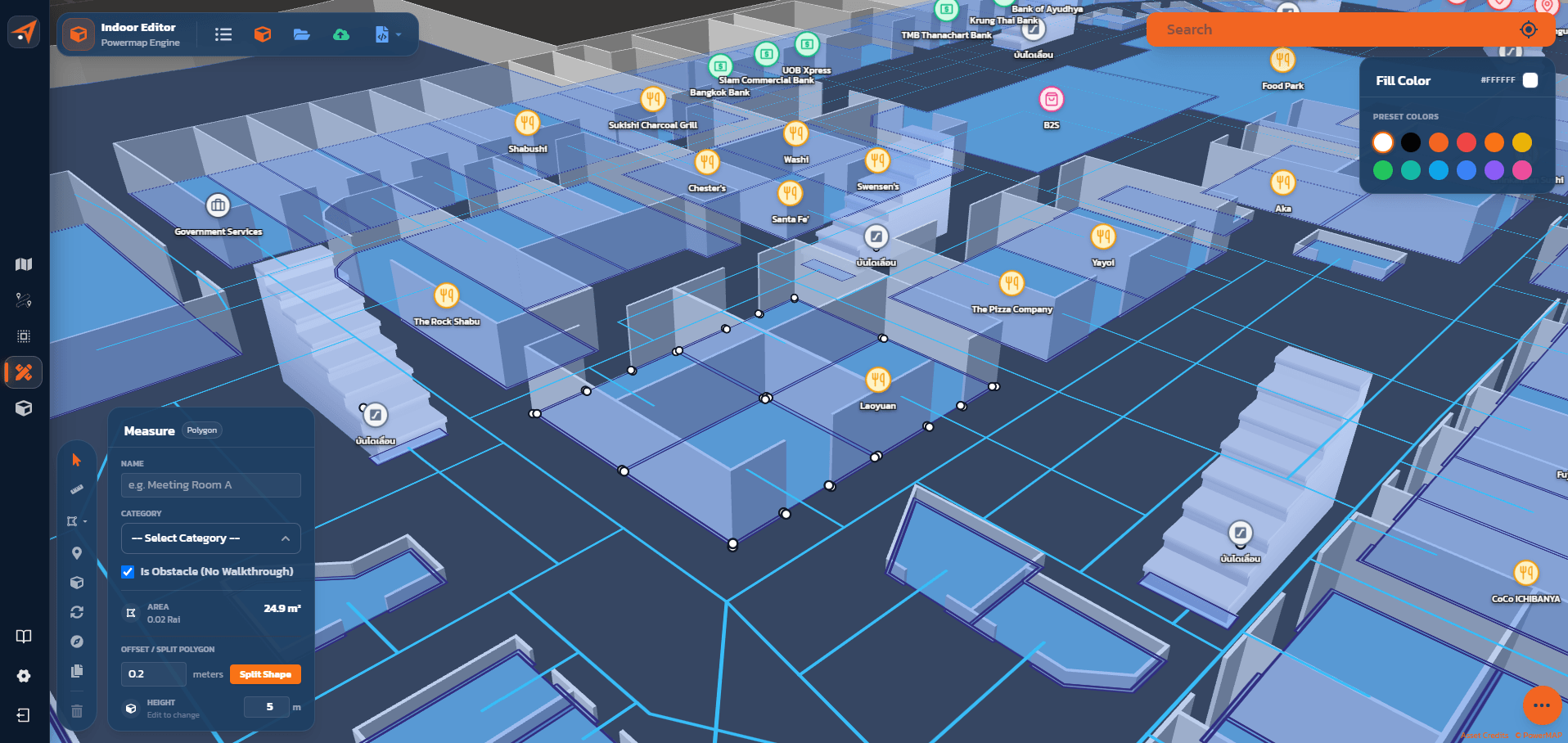 Drawing on map