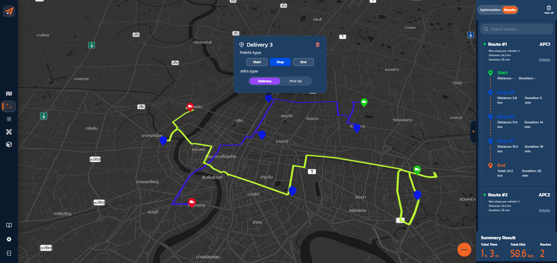 Route Optimization (VRP)