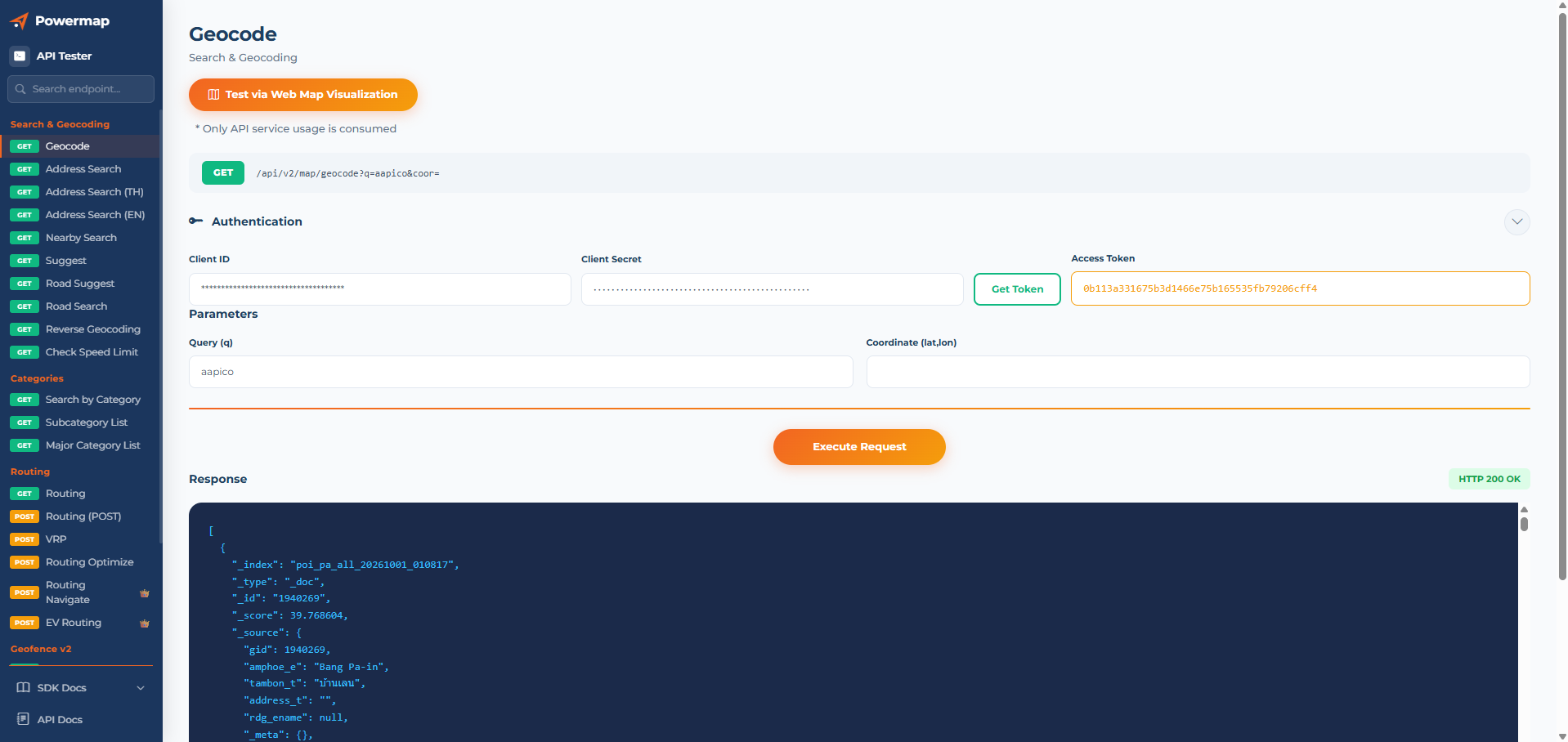 API Tester Interface